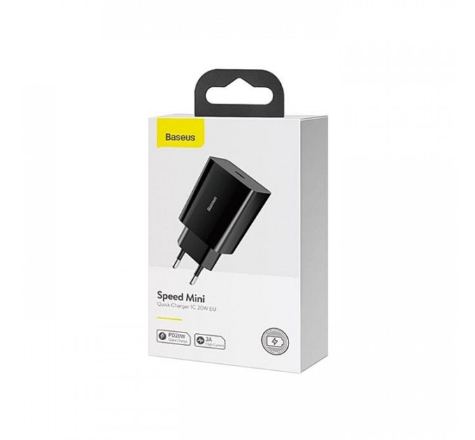 Зарядний пристрій Baseus Speed Mini Quick Charger Black (CCFS-SN01)