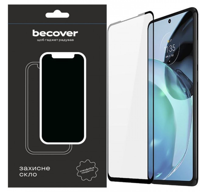 Скло захисне BeCover Motorola Moto G72 Black (709245) Скло захисне BeCover Motorola Moto G72 Black (709245)