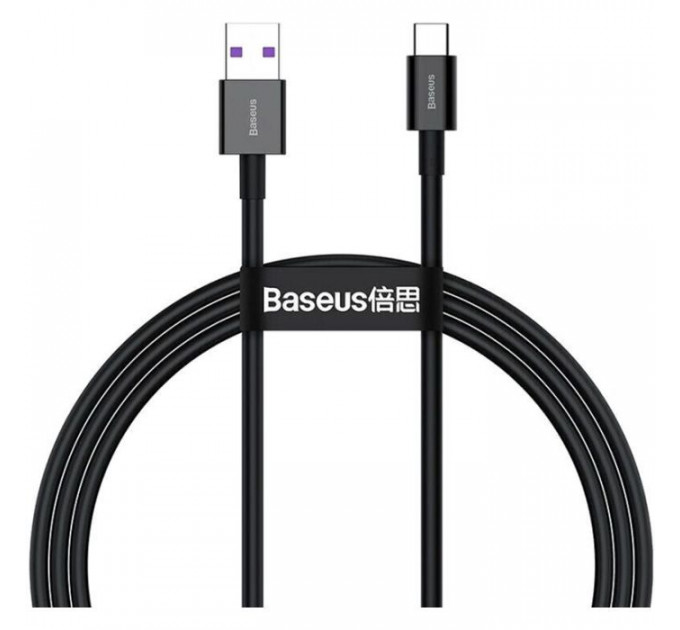 Дата кабель USB 2.0 AM to USB-C 2.0m 3A Black Baseus (CATYS-A01)