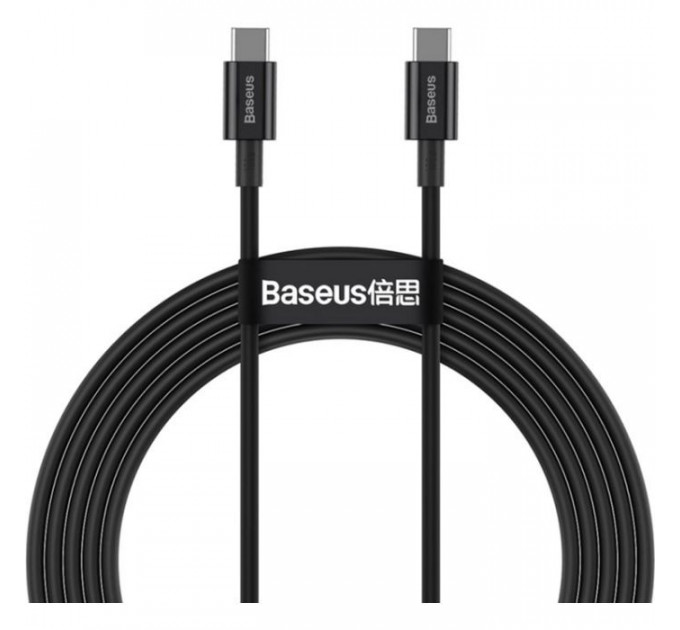 Дата кабель USB-C to USB-C 1.0m 5A Black Baseus (CATYS-B01)