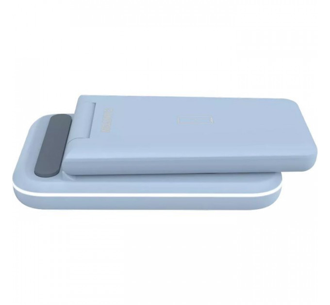 Зарядний пристрій Canyon WS-304 Foldable 3in1 Wireless charger Blue (CNS-WCS304BL)