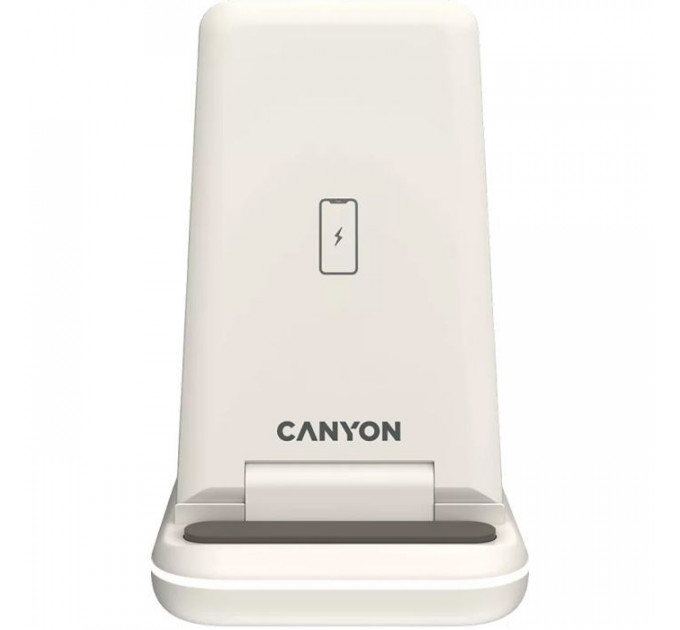Зарядное устройство для Canyon WS-304 Foldable 3in1 Wireless charger Cosmic Latte (CNS-WCS304CL)