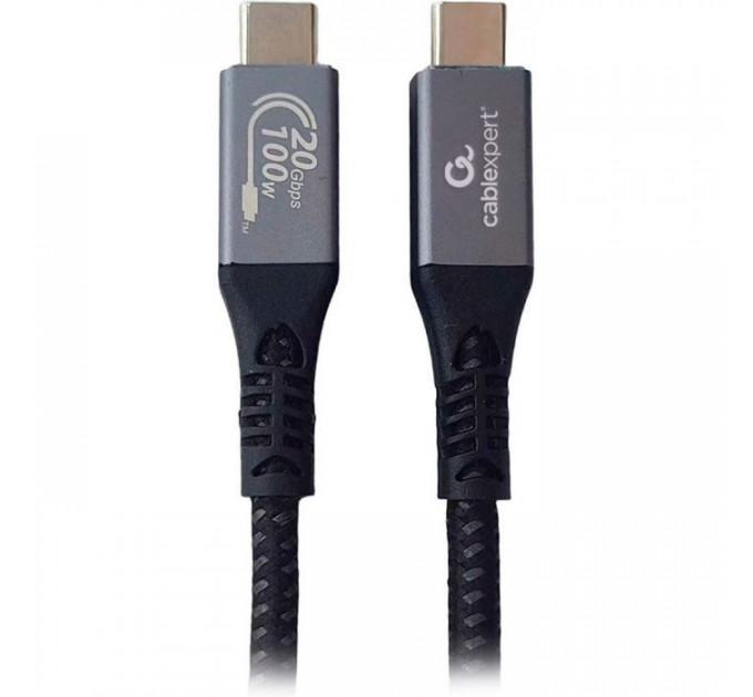 Дата кабеля USB-C на USB-C 0.5m USB3.2 Gen2*2 20Gbps\/100W(20V5A)\/4K60Hz Cablexpert (CCBP-USB3-CMCM100-0.5M)