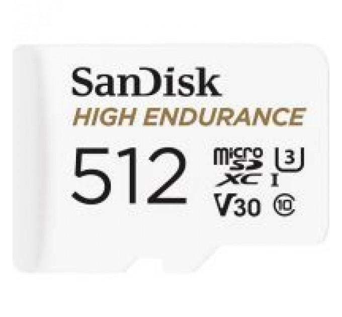 Карта пам/'яті SanDisk 512GB microSDXC High Endurance UHS-I U3 V30 + SD adapter (SDSQQNR-512G-GN6IA)