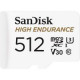 Карта пам/'яті SanDisk 512GB microSDXC High Endurance UHS-I U3 V30 + SD adapter (SDSQQNR-512G-GN6IA)