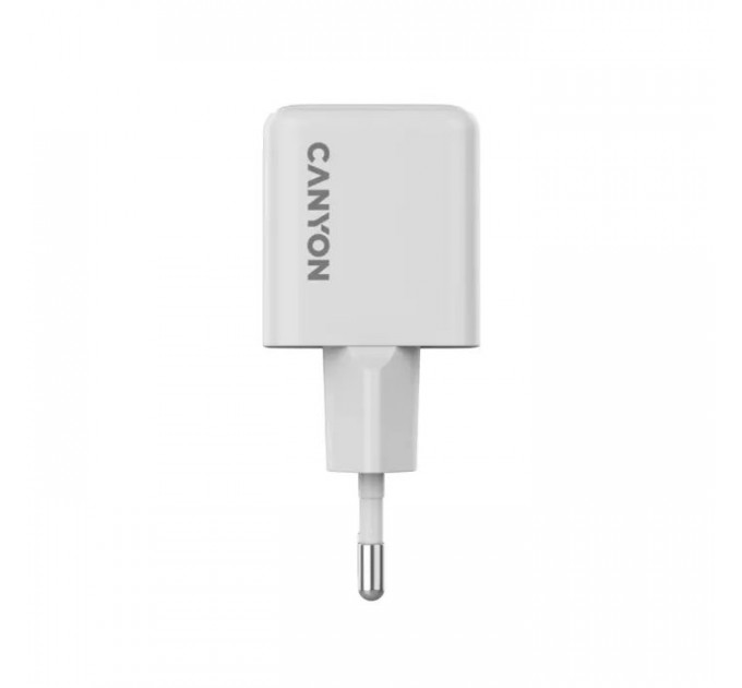 Зарядное устройство для Canyon CU20AC GaN 20W 1xPD 1xQC EU White (CNS-CUW20AC)