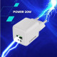 Зарядное устройство для Canyon CU20AC GaN 20W 1xPD 1xQC EU White (CNS-CUW20AC)
