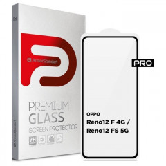 Скло захисне Armorstandart Pro OPPO Reno12 F 4G \/ Reno12 FS 5G Black (ARM81826)