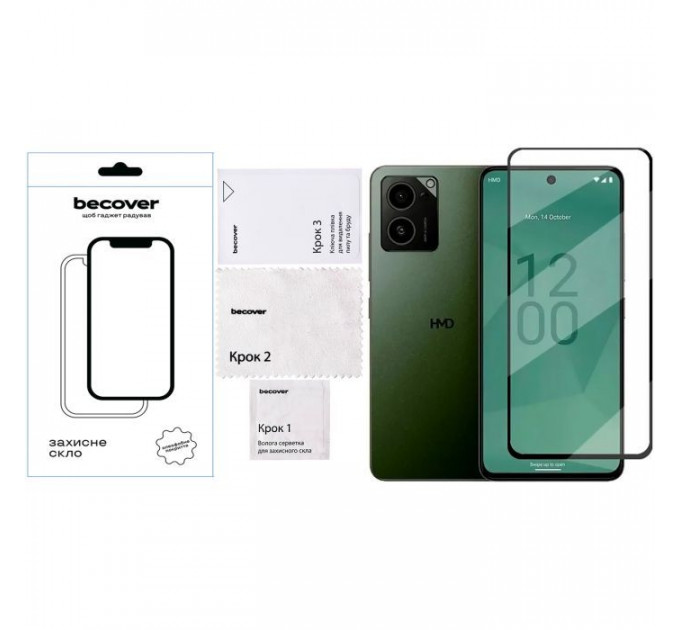 Стекло защитное BeCover HMD Pulse Pro Black (712487)