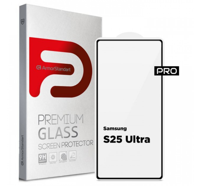 Скло захисне Armorstandart Pro Samsung S25 Ultra Black (ARM81613)