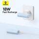 Батарея універсальна Baseus Compact 4900mAh 20W Lightning, White (PPWC05I) (P10068304212-00)