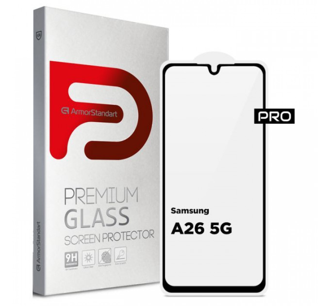 Скло захисне Armorstandart Pro Samsung A26 5G Black (ARM82212)