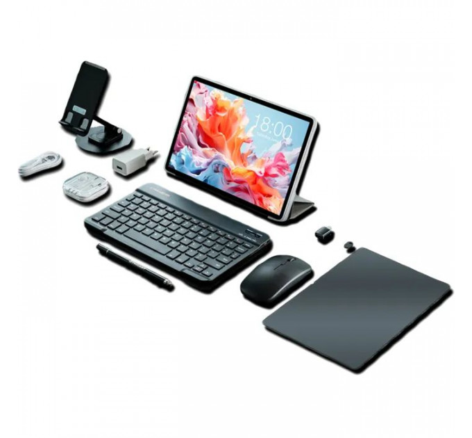 Планшет Teclast P30T KIT 10.1 4\/128Gb Wi-Fi Gray Клавіатура\/Миша\/Навушники\/Підставка\/Стилус\/Чохол (6940709686867)
