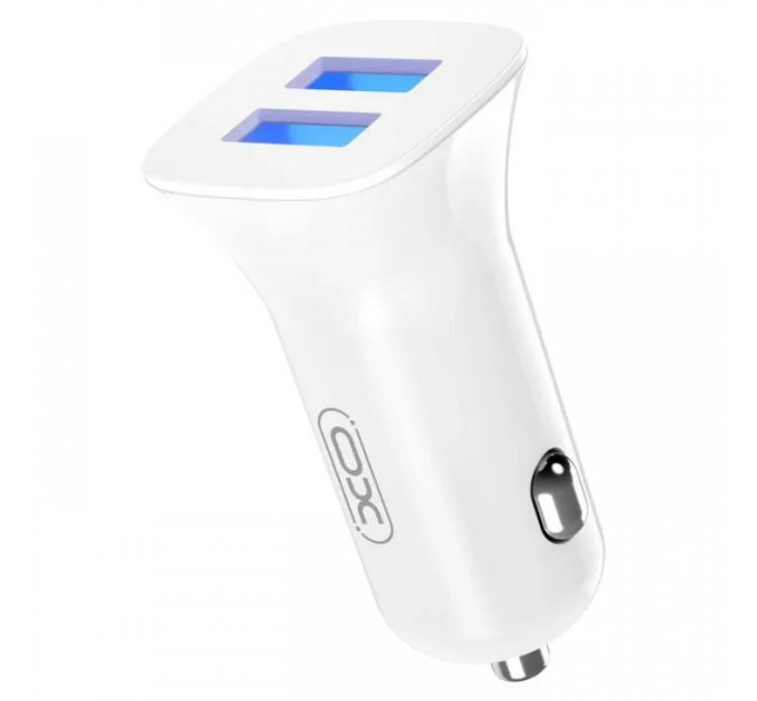 Зарядний пристрій XO CC31 2.4A\/2 USB White (XO-СC31-WH)