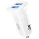 Зарядний пристрій XO CC31 2.4A\/2 USB White (XO-СC31-WH)
