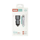 Зарядний пристрій XO TZ09 2.4A\/2 USB + cable lightning Grey (XO-TZ09L-GR)
