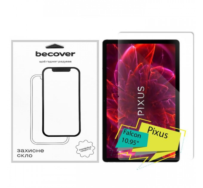 Стекло защитное BeCover Pixus Falcon 10.95" (713042)