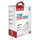 Зарядний пристрій Promate 33W USB-C + USB-A (powerport-33.white)