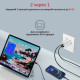 Зарядний пристрій Promate 33W USB-C + USB-A (powerport-33.white)