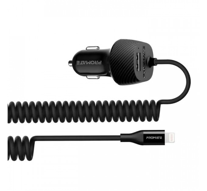 Зарядное устройство для Promate 17W USB + Lightning (voltrip-i.black)