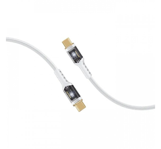 Дата кабель USB-C to USB-C 1.2m Promate (lucidline-cc120.white)