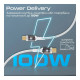 Дата кабель USB-C to USB-C 1.2m Promate (lucidline-cc120.white)