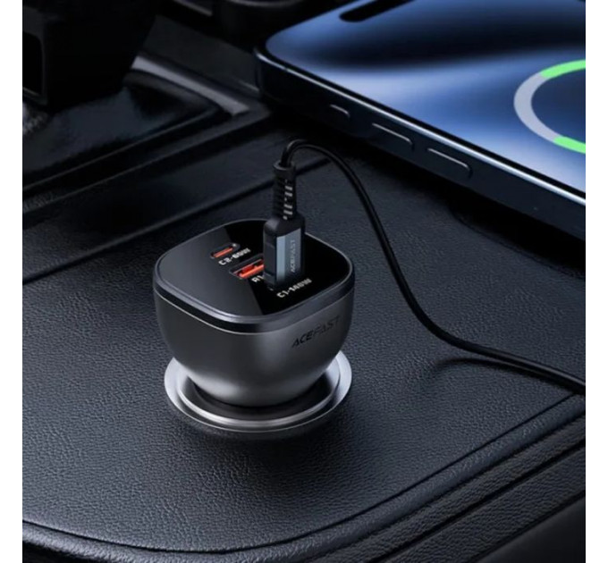 Зарядний пристрій Acefast 3xUSB 165W (2xUSB-C + USB-A) B14 (6974316282938)