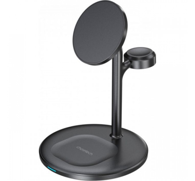 Зарядний пристрій Choetech 15W 3-in-1 Magnetic Wireless Fast Charger black (T585-F-101-CCBK)