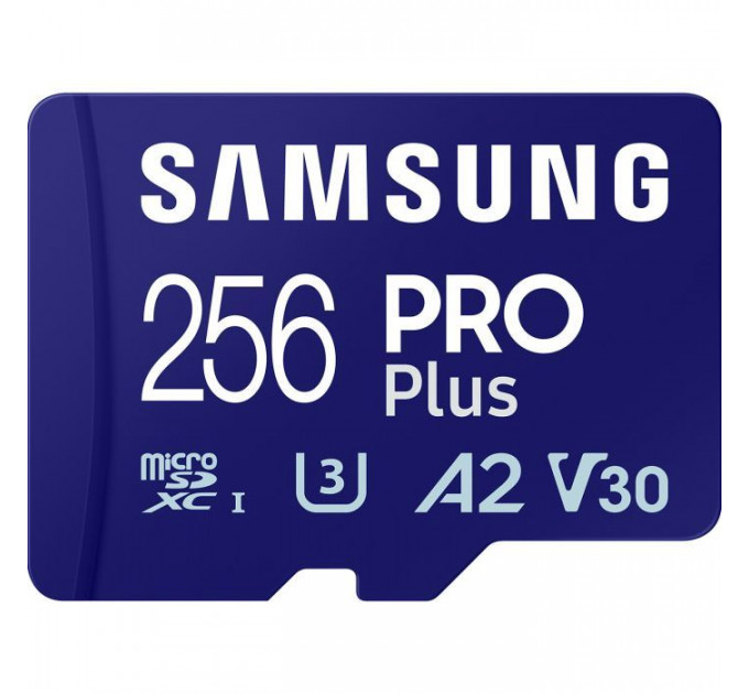 Карта пам/'яті Samsung 256GB microSDXC class 10 UHS-I U3 V30 Pro Plus (MB-MD256SB\/WW) Карта пам/'яті Samsung 256GB microSDXC class 10 UHS-I U3 V30 Pro Plus (MB-MD256SB\/WW)