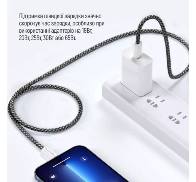 Дата кабеля USB-C to USB-C 2.0м (PDF Fast Charging 60W) 3.0А black ColorWay (CW-CBPDCC068-BK)