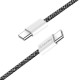 Дата кабеля USB-C to USB-C 2.0м (PDF Fast Charging 60W) 3.0А black ColorWay (CW-CBPDCC068-BK)