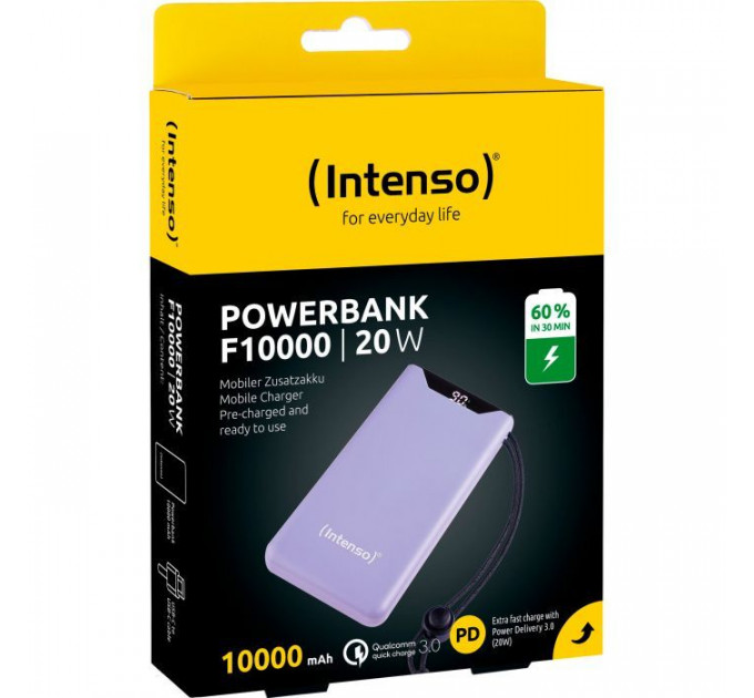 Батарея універсальна Intenso F10000 10000mAh QC3.0 purple (7332033)