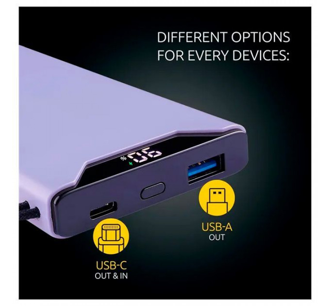 Батарея універсальна Intenso F10000 10000mAh QC3.0 purple (7332033)