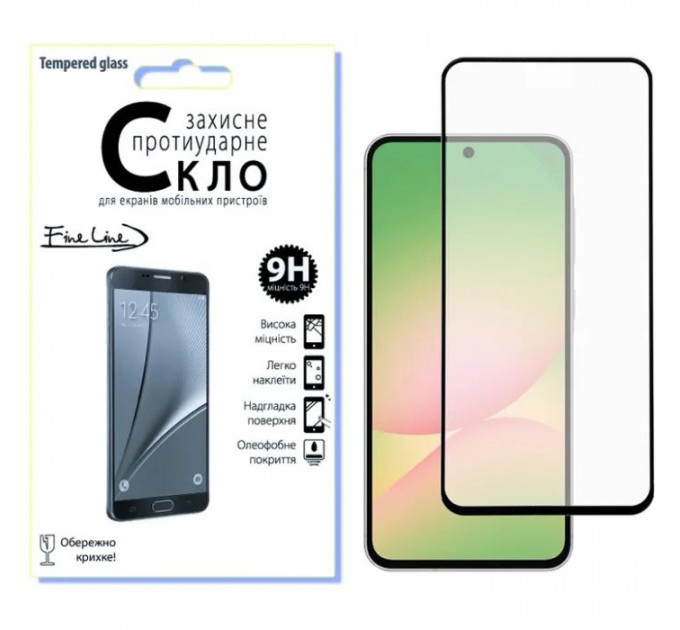 Скло захисне Fine Line Samsung Galaxy A56 Black (FL-TGFG-388)