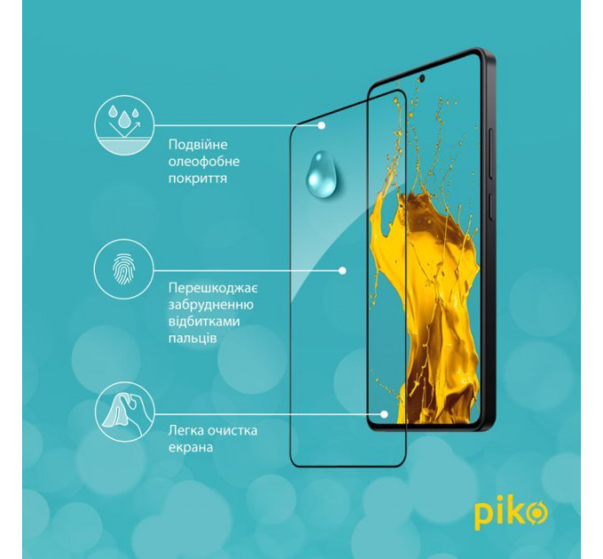 Скло захисне Piko Full Glue Xiaomi Poco X7 Pro Black (1283126607868)
