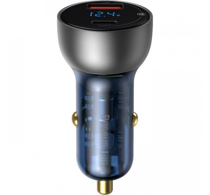 Зарядний пристрій Baseus Particular Digital Display QC+PPS Dual Quick Charger Car Charger 65W Shallow tarnish (CCKX-C0A)
