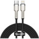 Дата кабель USB-C to Lightning 2.0m Cafule Metal PD 20W black Baseus (CATLJK-B01)