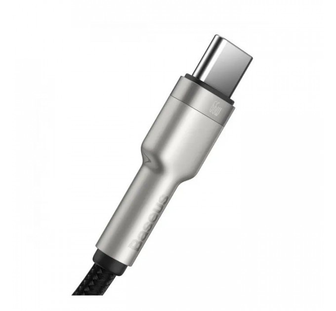 Дата кабель USB 2.0 AM to USB-C 1.0m Cafule Metal 66W black Baseus (CAKF000101)