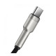 Дата кабель USB 2.0 AM to USB-C 1.0m Cafule Metal 66W black Baseus (CAKF000101)