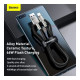 Дата кабель USB 2.0 AM to USB-C 1.0m Cafule Metal 66W black Baseus (CAKF000101)