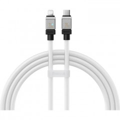 Дата кабель USB-C to Lightning 1.0m CoolPlay Fast Charging 20W white Baseus (CAKW000002)