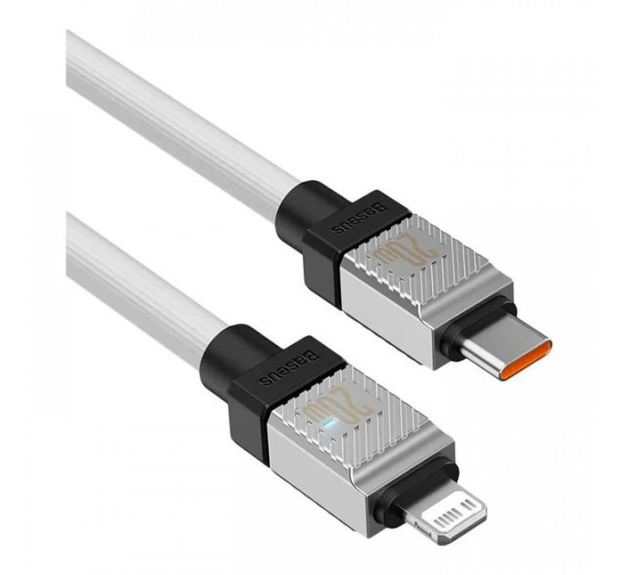 Дата кабеля USB-C to Lightning 1.0m CoolPlay Fast Charging 20W white Baseus (CAKW000002)