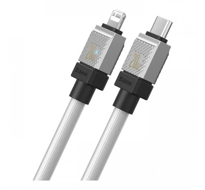 Дата кабеля USB-C to Lightning 1.0m CoolPlay Fast Charging 20W white Baseus (CAKW000002)