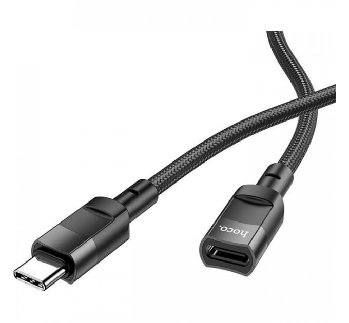 Дата кабель USB-C M\/F 1.2m extension U107 black HOCO (6931474789990)