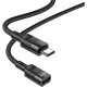 Дата кабель USB-C M\/F 1.2m extension U107 black HOCO (6931474789990)
