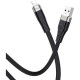 Дата кабель USB 2.0 AM to Lightning 1.0m 2.4A silicone X53 black HOCO (6931474738059)