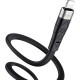 Дата кабель USB 2.0 AM to Lightning 1.0m 2.4A silicone X53 black HOCO (6931474738059)