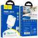 Зарядний пристрій HOCO C105A Stage 1xUSB-C PD20W + 1xUSB QC3.0 + cable USB-C to Lightning White (6931474782939)