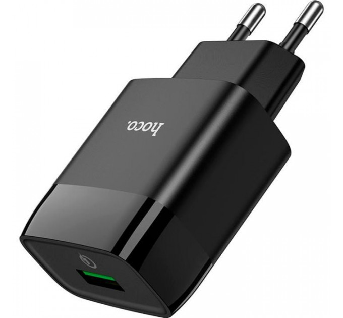 Зарядное устройство для HOCO C72Q Glorious USB QC3.0 18W Black (6931474732507)
