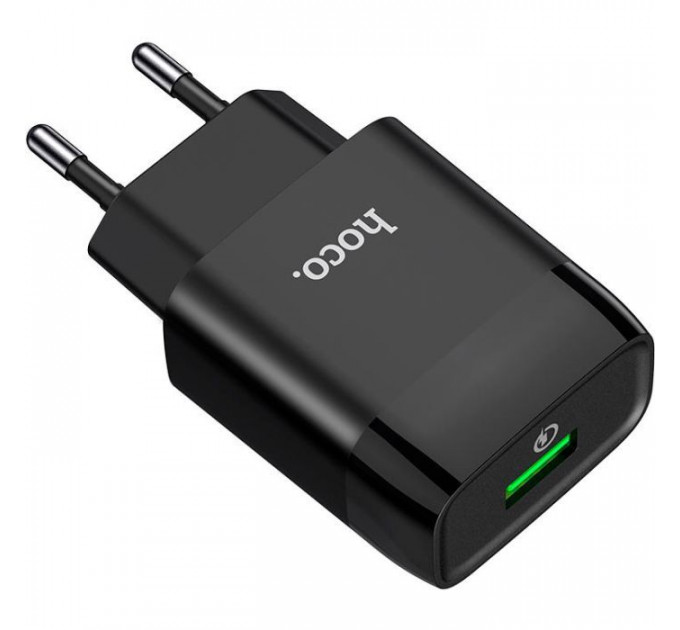 Зарядное устройство для HOCO C72Q Glorious USB QC3.0 18W Black (6931474732507)